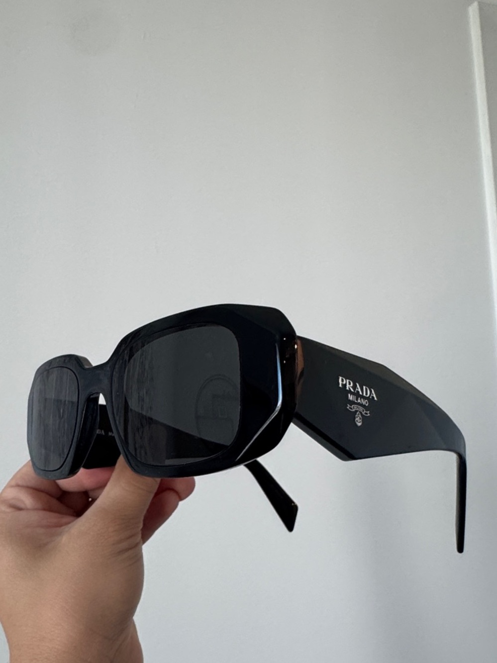 PRADA PR 17W Black Frame Sunglasses Unisex